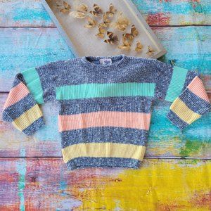 Vintage Multicolor Striped Sweater